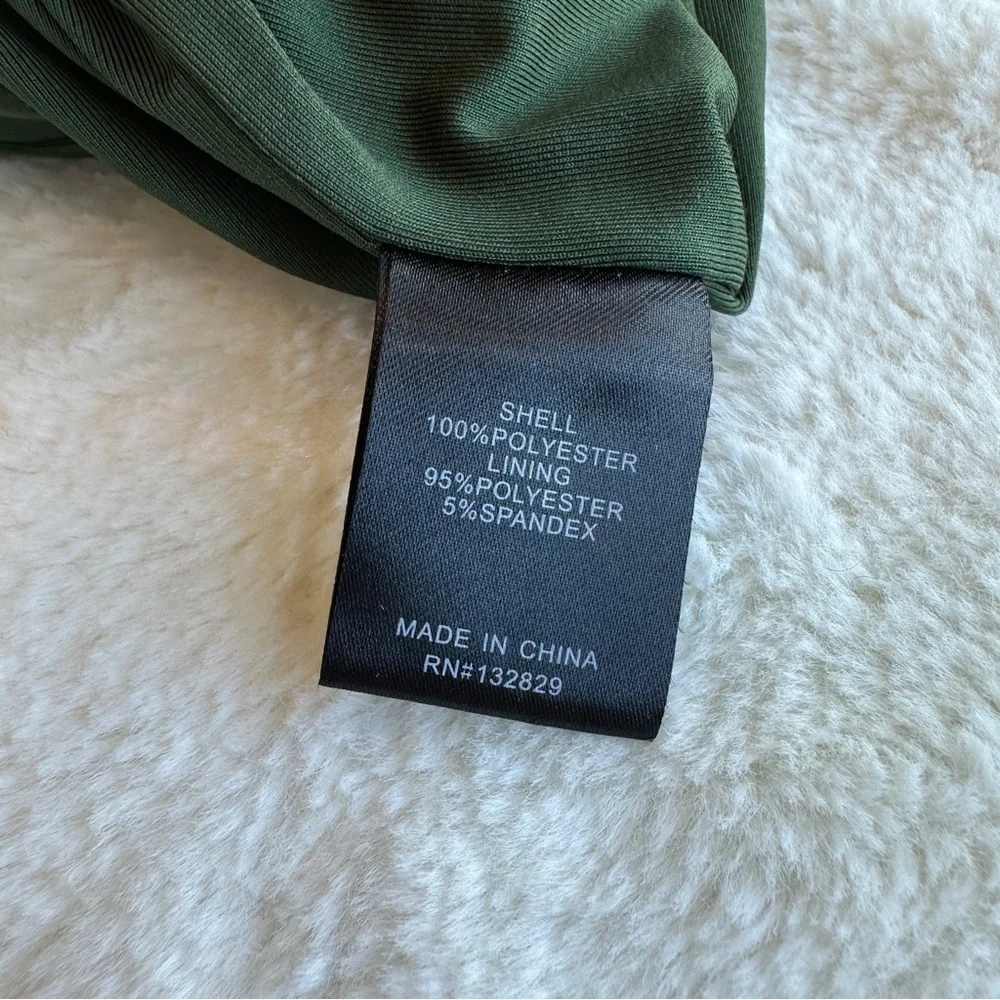 Majorelle NWOT Asbury Velvet Green Sleeveless Mini Dress S